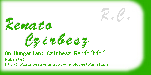 renato czirbesz business card